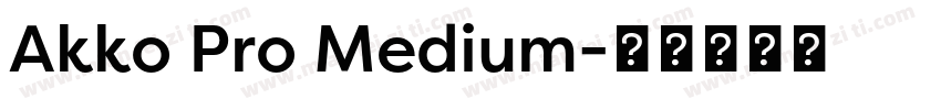 Akko Pro Medium字体转换